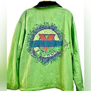 1980s Vintage VUARNET Snowboard Jacket Shelll Mens M Runs Big   dAYgLoW!